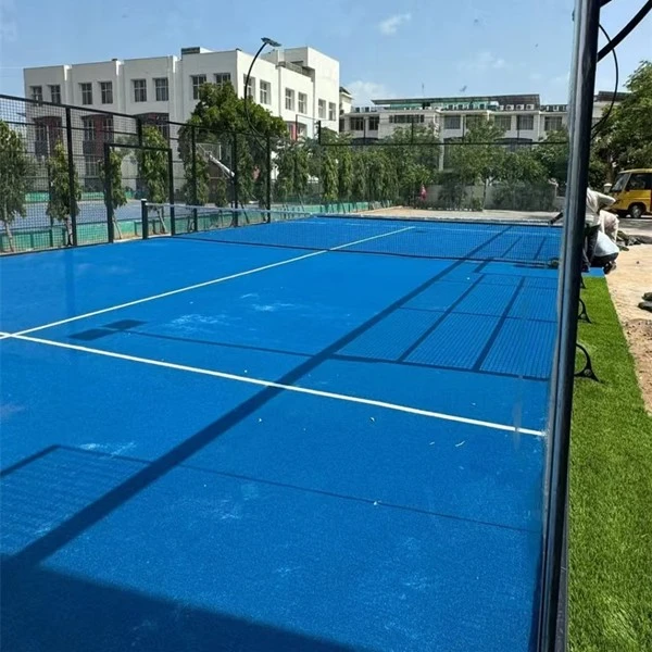 padel courts blue